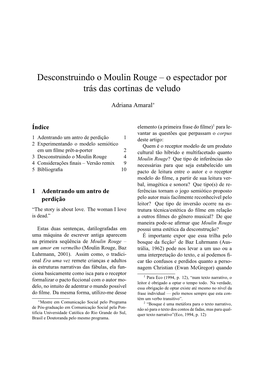 Desconstruindo O Moulin Rouge – O Espectador Por Trás Das Cortinas De Veludo