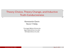 Theory Choice, Theory Change, and Inductive Truth-Conduciveness