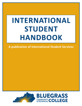 View the International Student Handbook Here