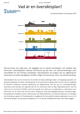 Vad Är En Översiktsplan? Vad Är En Översiktsplan?