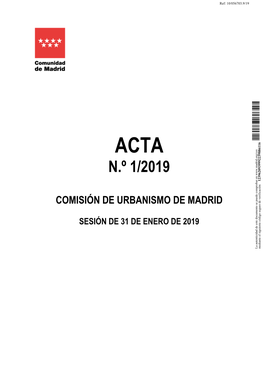 Acta De La Sesión De 31 De Enero