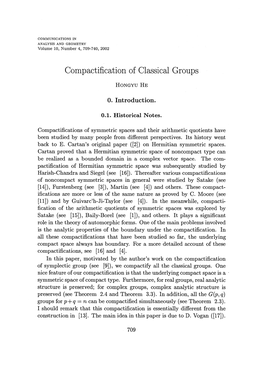 Compactification of Classical Groups