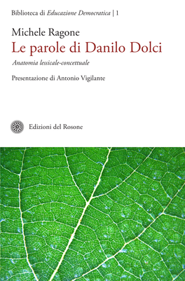 Le Parole Di Danilo Dolci Anatomia Lessicale-Concettuale