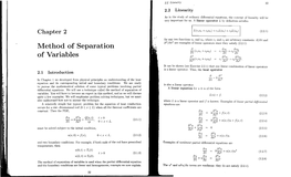 Method of Separation of Variables