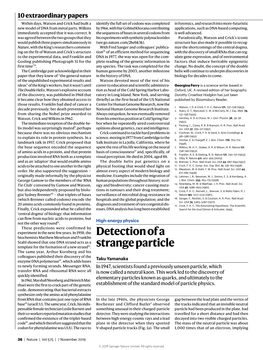 Detection of a Strange Particle