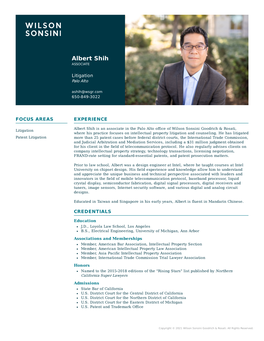 Albert Shih ASSOCIATE