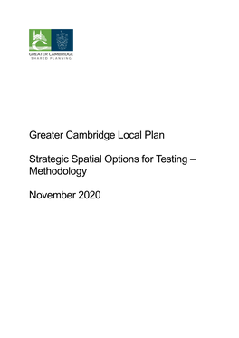 Strategic Spatial Options for Testing – Methodology
