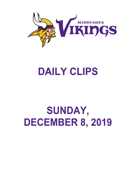 Daily Clips Sunday, December 8, 2019