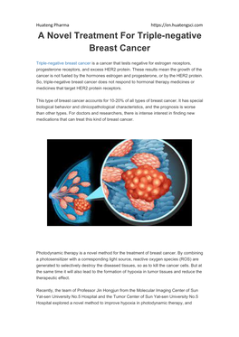 A Novel Treatment for Triple-Negative Breast Cancer