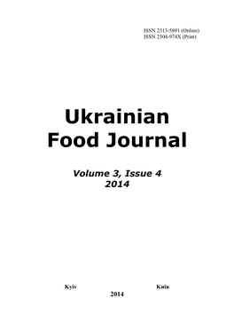 UKRAINIAN FOOD JOURNAL 2014 V.3 Is.4.Pdf