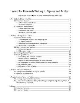 Figures and Tables