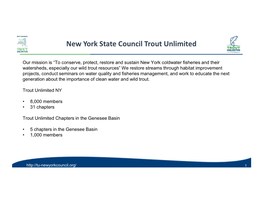 New York State Council Trout Unlimited