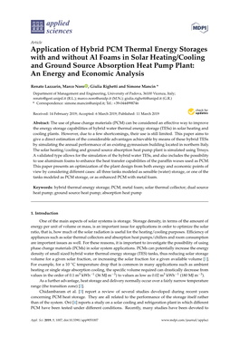 Application of Hybrid PCM Thermal Energy Storages with and Without