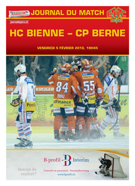 HC BIENNE – CP Berne