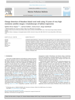 Change Detection of Bunaken Island Coral Reefs Using 15Years of Very