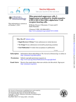 CD3+CD5+CD4-CD8-) Alpha/Beta T Cell Receptor-Bearing Cells