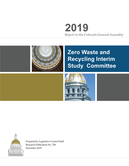 Zero Waste and Recycling Interim Study Committee
