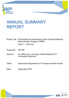 Annual Summary Report