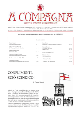 Conplimenti, Sciô Scindico! P