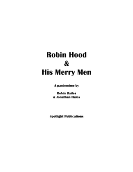 Robin Hood & His Merry