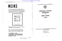 Criminal Justice Agencies New York