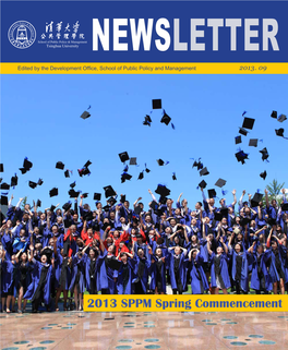 2013 SPPM Spring Commencement TSINGHUA SPPM NEWSLETTER 2013