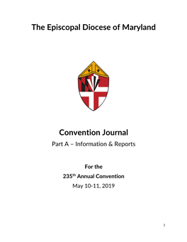 The Episcopal Diocese of Maryland Convention Journal