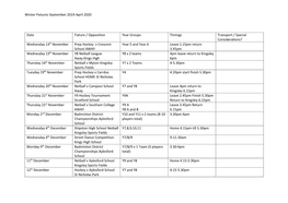 Winter Fixtures September 2019-April 2020 Date