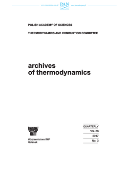 Archives of Thermodynamics