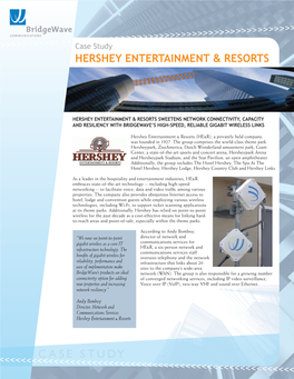 Case Study Hershey Entertainment & Resorts