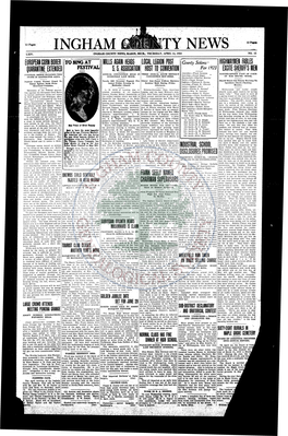 The Ingham County News, a Newspaper Jmrs