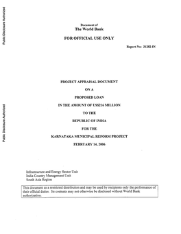 World Bank Document