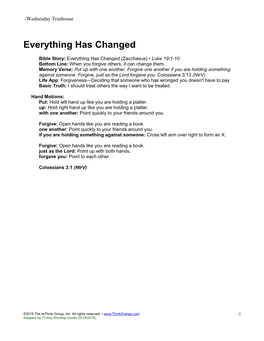 Everything Has Changed