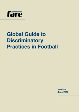 Global Guide to Discriminatory Practices in Football