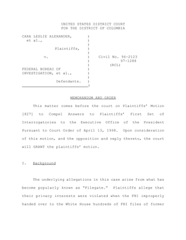 United States District Court for the District of Columbia