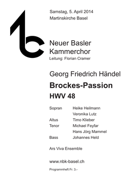 Brockes-Passion HWV 48