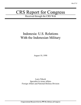 Indonesia: U.S