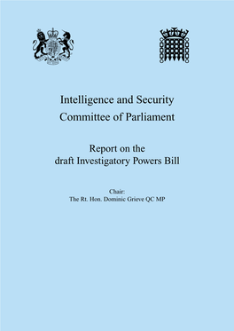 Report on the Draft Investigatory Powers Bill