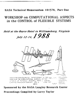 WORKSHOP on COMPUTATIONAL ASPECTS in the CONTROL of FLEXIBLE SYSTEMS