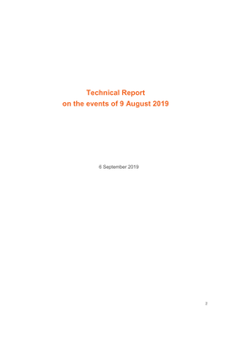 National Grid ESO Technical Report on the Events of 9 August 2019