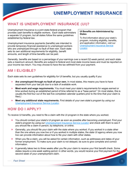 What Is Unemployment Insurance (Ui)? Am I Eligible? How Do I Apply?