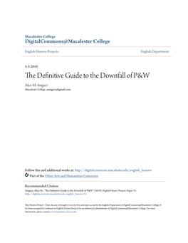 The Definitive Guide to the Downfall of P&W