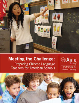 Meeting the Challenge: Preparing Chinese Language