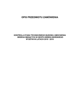 Opis Przedmiotu Zamówienia