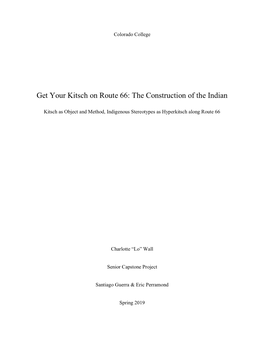 Get Your Kitsch on Route 66: the Construction of the Indian