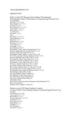 Wolverhampton 1953