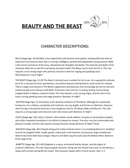 Beauty and the Beast