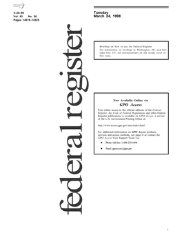 Pdf) on the World District, 26 Federal Plaza, New York, Administration National Capital Region, Wide Web at Either of the Following NY 10278–0090