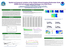 Spatial and Temporal Variation of VIIRS Derived AOT