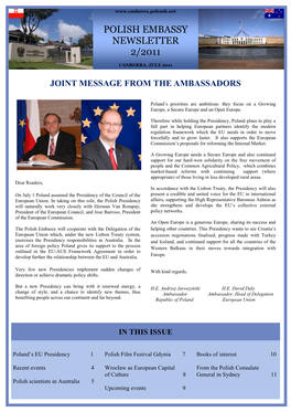 Polish Embassy Newsletter 2/2011